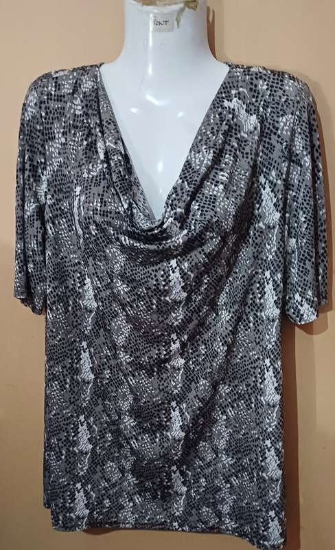 Ladies - Multicolored Blouse - Make - Contempo Plus - Size - 16