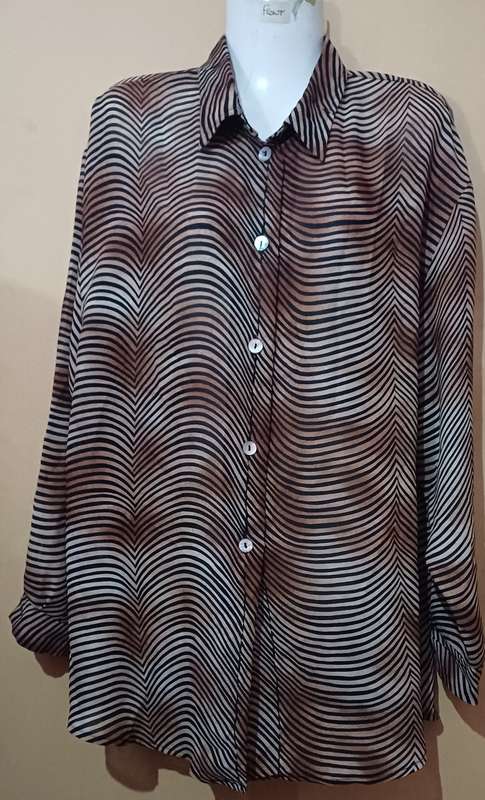 Ladies - Thin Multicolored Blouse  - Make - Konfident - Size - no size