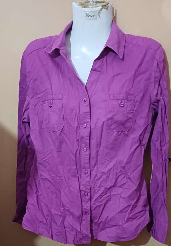 Ladies - Purple Blouse - Make - Kelso Casual - Size - 10