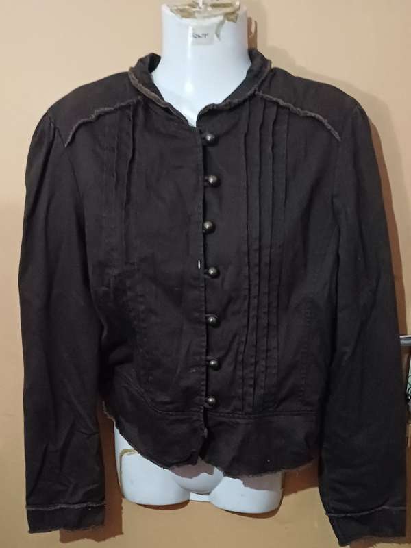 Ladies - Brown Blouse - Make - Contempo Casuals - Size -12