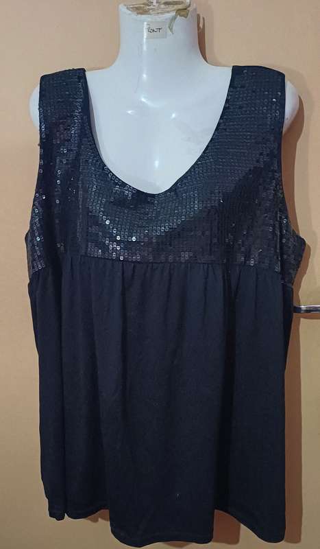 Ladies - Black Top - Make - Image Plus - Size - XXXL