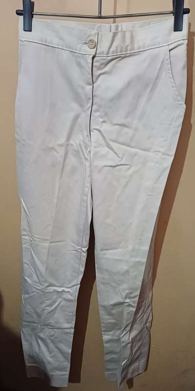 Ladies - Beige Pants - Make - No Make - Size - No Size looks like its been altered to be smaller
