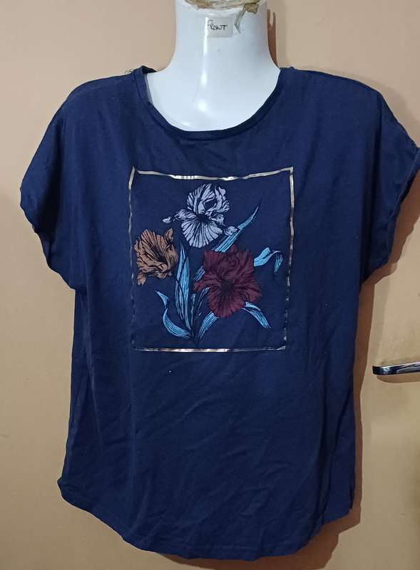 Ladies - Dark Blue Top - Make - Real Woman - Size - L