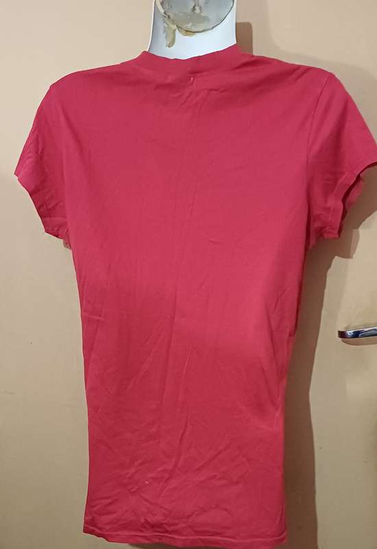 Ladies - Red T-Shirt - Make - Instinct - Size - 14