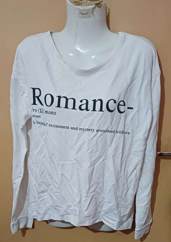 White Long Sleeved Top - Ladies - Size - Unknown