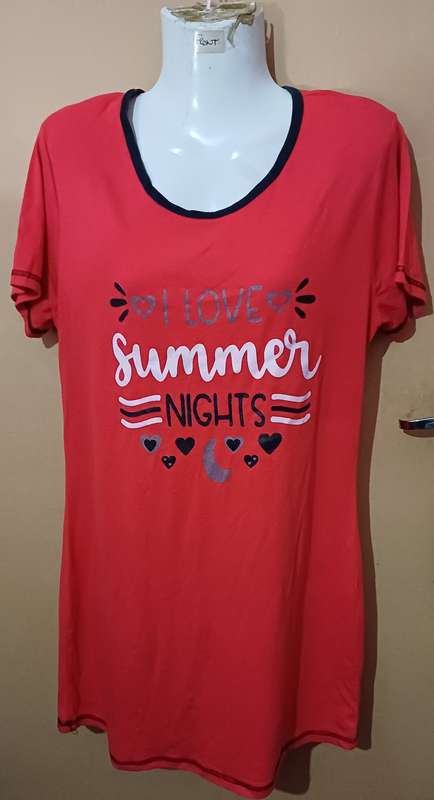 Ladies - Red Pajama Top - Make - GD - Size - M