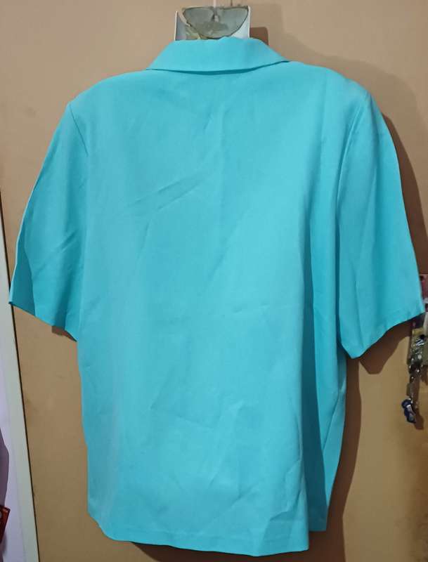 Ladies - Blue Blouse- Make - Tory Fashions - Size - 18