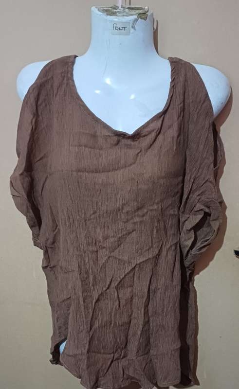 Ladies - Brown Top - Make - Oakridge - Size - M