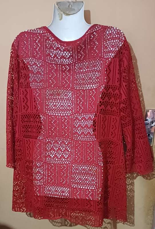 Ladies - Red Blouse - Make - Penny C - Size - 22