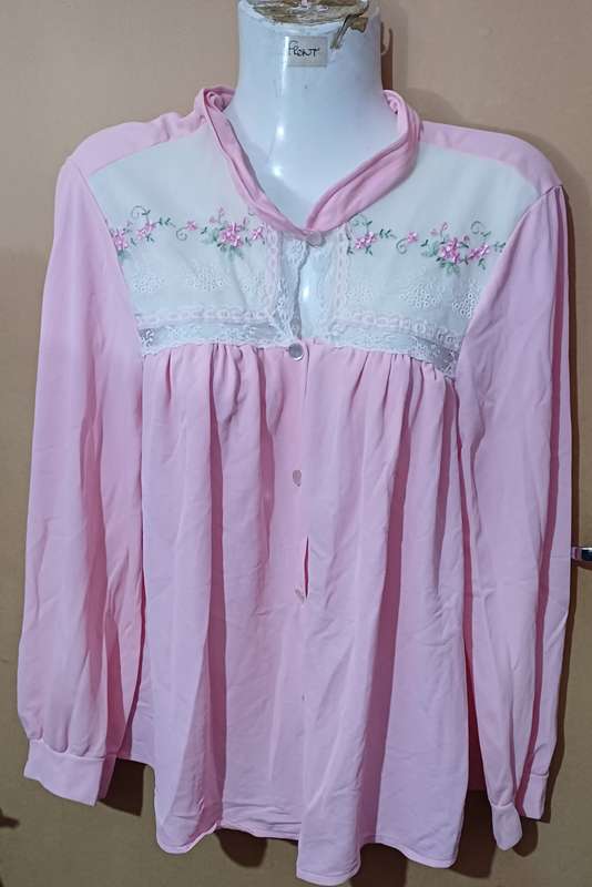 Ladies - Multicolored Pajama Top - Make - Sauci Kats - Size - XOS