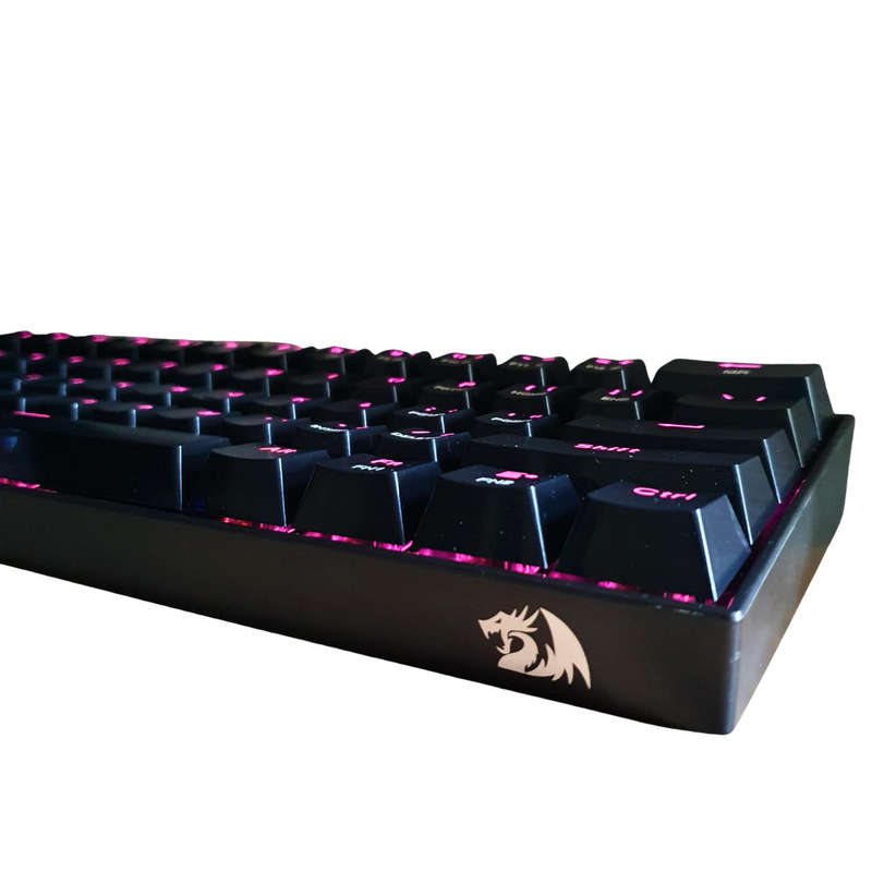 Redragon Dragonborn K630 Mechanical Keyboard | 61 Keys | Brown Switches | Pink Backlight