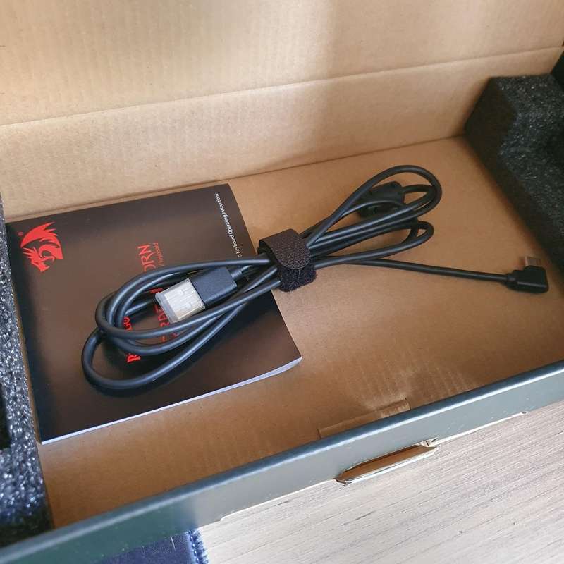 Rare Redragon K630 Dragonborn (Black Edition)  Pink Backlight  Brown Switches  Boxed