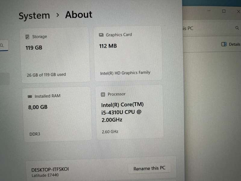Dell Latitude E7440, 1080p | Intel i5 | 8GB RAM | SSD | Windows 11 Pro