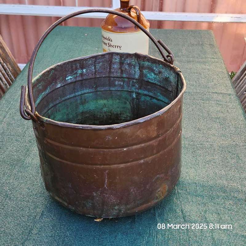 Large Copper Bucket