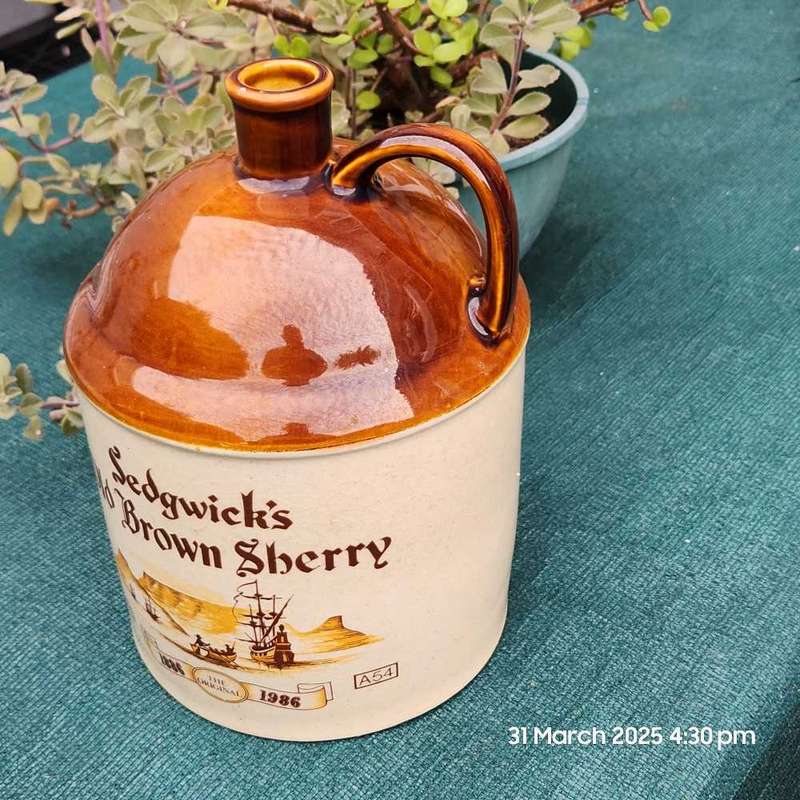 Old Brown Gallon Jar