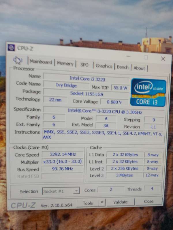 i3 3220 (3rd Gen) CPU
