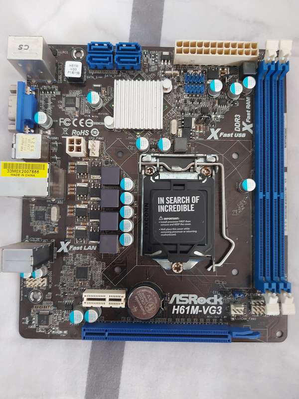 ASRock H61M-VG3 motherboard (2nd-3rd gen)