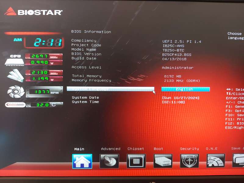 Biostar TB250-BTC (6th-7th gen) motherboard