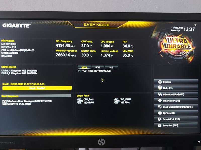 i3 10th gen Motherboard combo