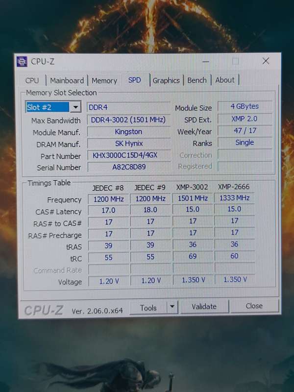 8gb DDR4 3000mhz Ram kit
