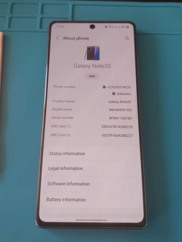 Samsung Galaxy Note 20 256gb (Dual Sim)