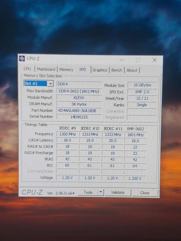 16gb DDR4 3600mhz Ram