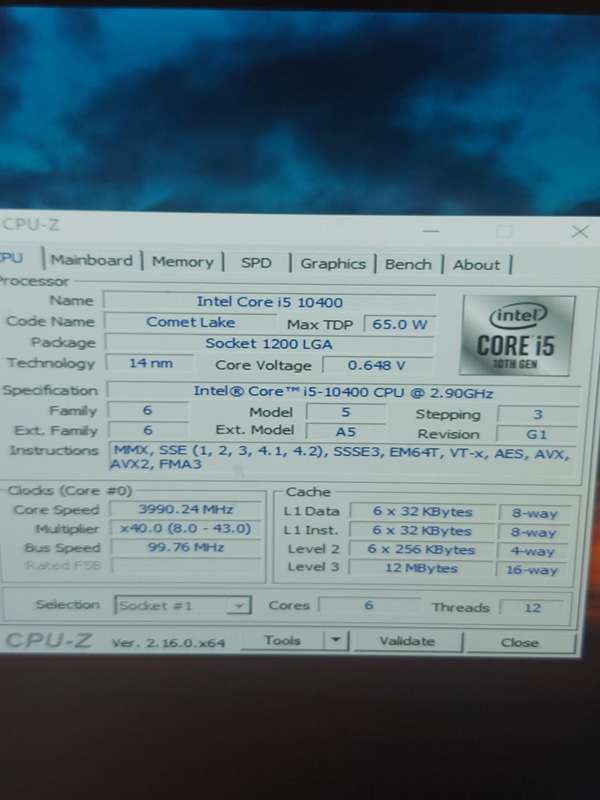 i5 10th Gen + Motherboard + Ram