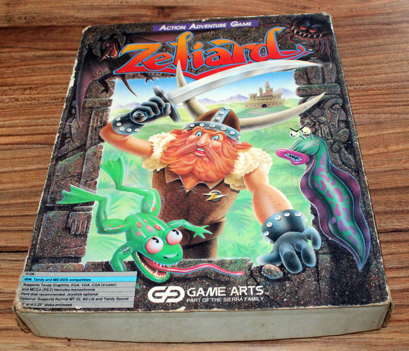 Retro Big box PC game: Zeliard (3.5 AND 5.5 Floppy disks)