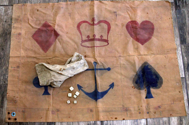WW2 Trench Art Crown and Anchor game