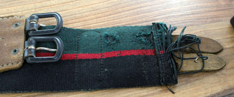 Very damaged Rhodesia Regiment belt