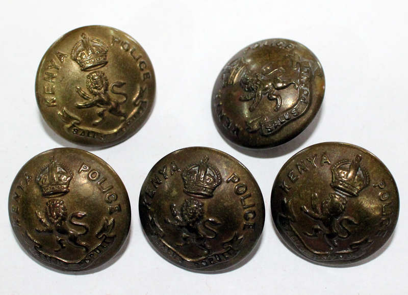 5x Kenya Police Buttons