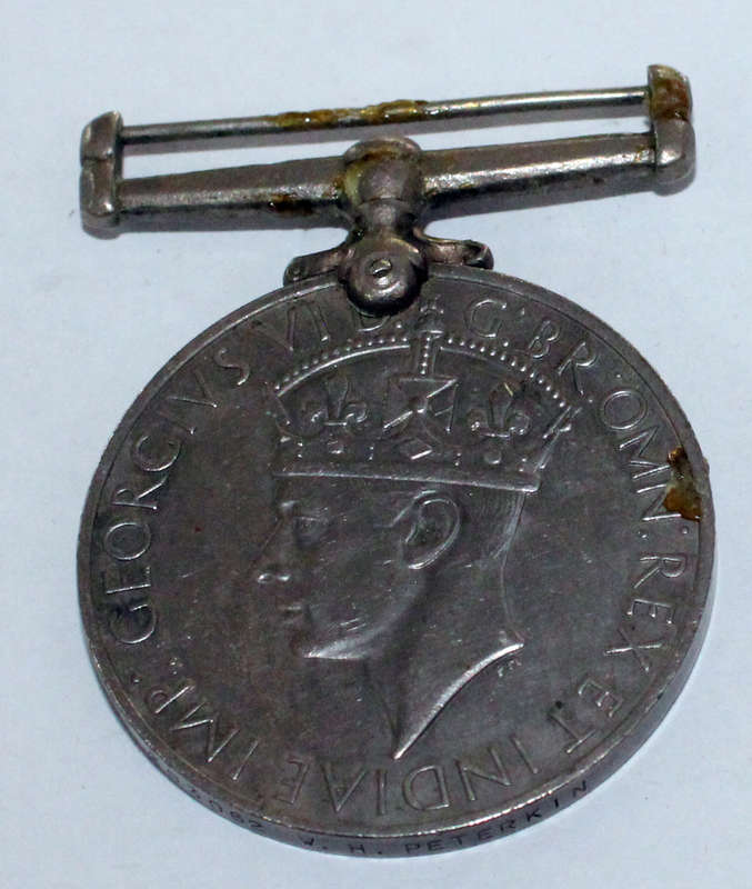 39-45 War Medal- 203062 WH Peterkin