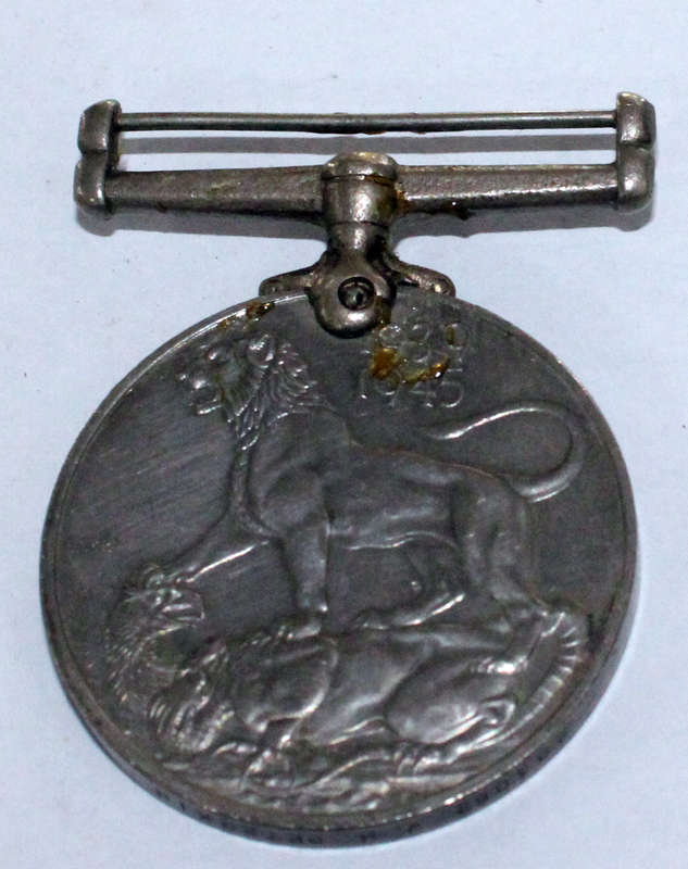 39-45 War Medal- 203062 WH Peterkin