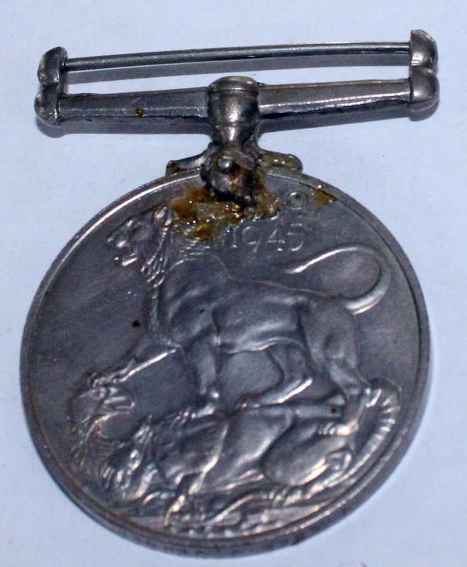 39-45 War Medal- 105855 W Werner
