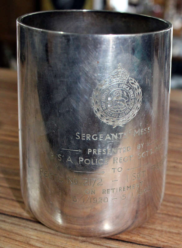 BSAP mug with details of its original owner