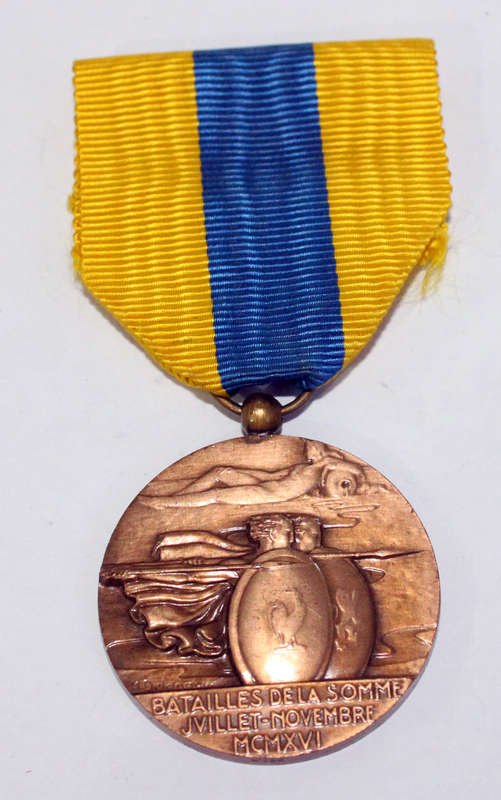 Somme Veteran's medal