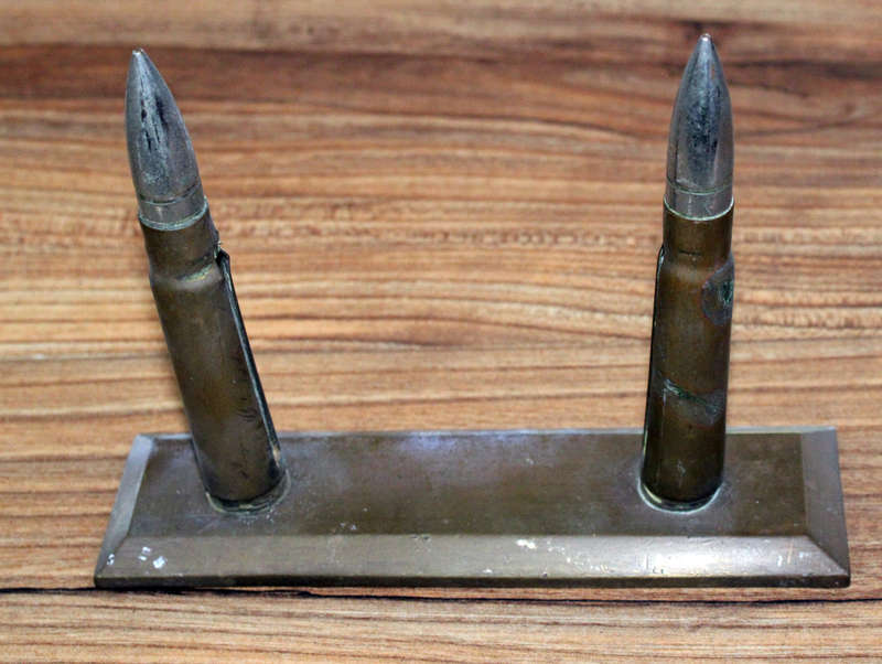 50 Browning trench art piece.