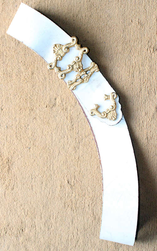 SADF white leather parade sash