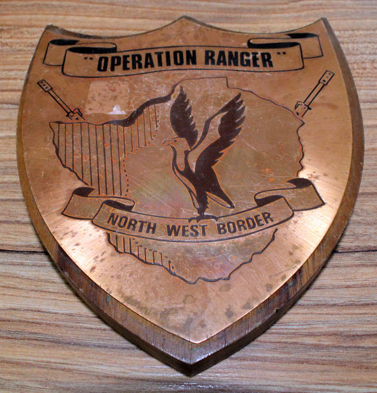 Rhodesian Operational Area plaque