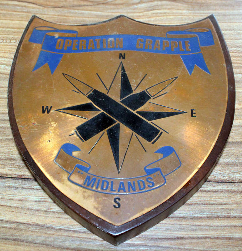 Rhodesian Operational Area plaque
