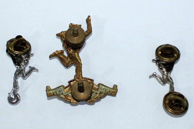 SADF Signals cap and collar badge set