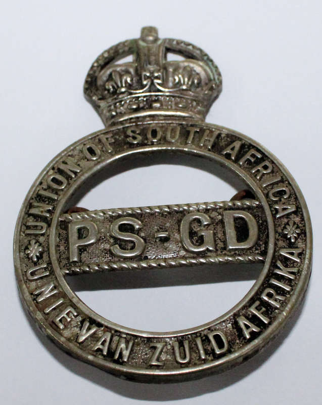 Pre 1921 South African Prison services pith helmet badge