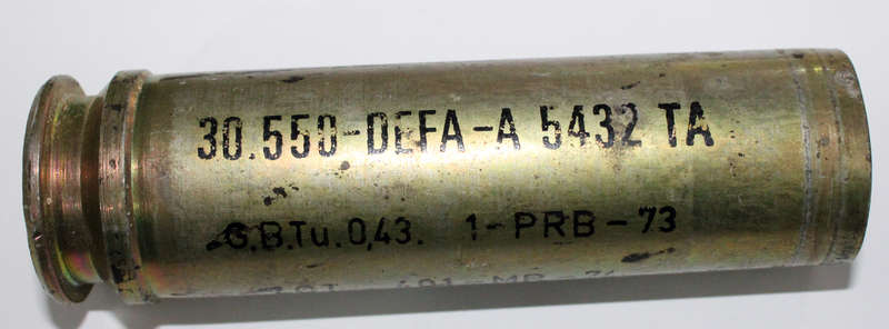 DEFA 30mm shell as used in Cheetahs and Mirages