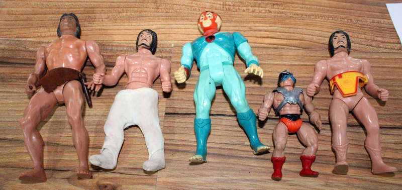 5x 1980s toys
