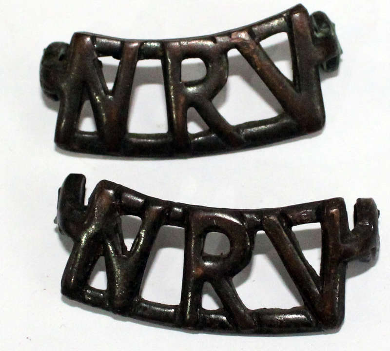 National Reserve of Volunteers shoulder titles