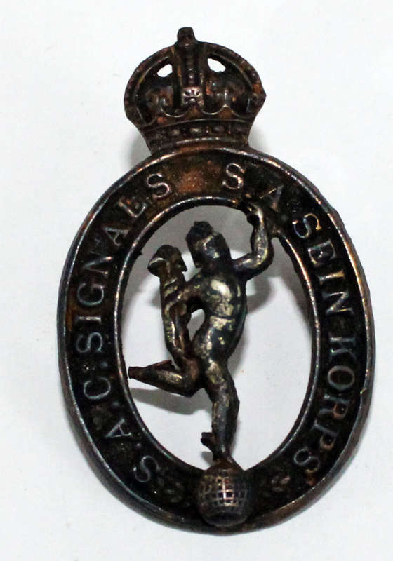SA Signals collar badge