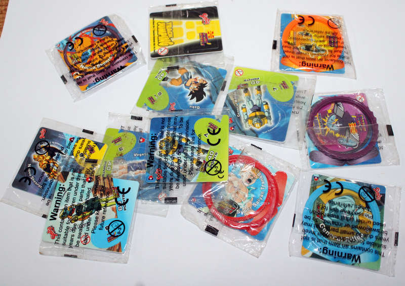 12x Simba Dragon Ball GT Stunt Wheels Tazos