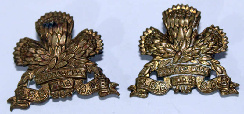 Pair of Special Service Battalion collars