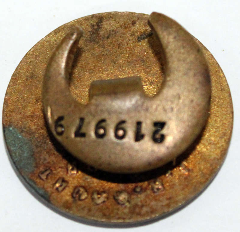 Comrades of the Great War numbered badge