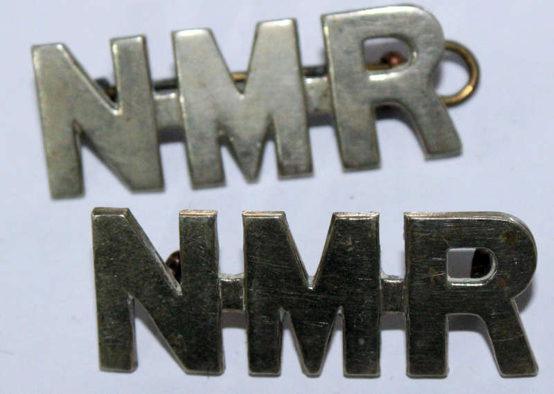 Natal Mounted Rifles shoulder title pair